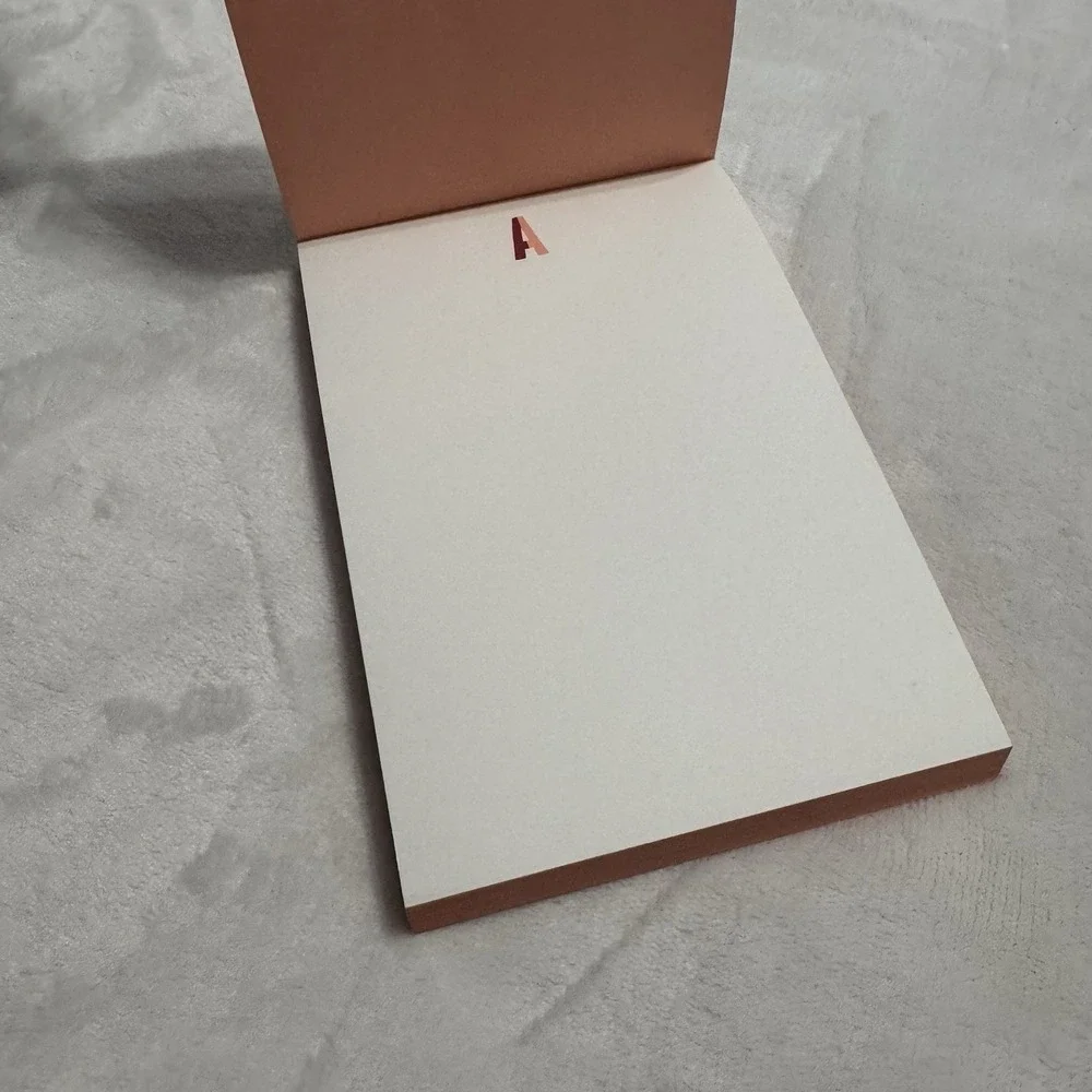 Kate Spade New York Monogram A Polka Dot Notepad Journal Stationery Designer NEW